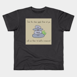 Stone Monument Chibi Kids T-Shirt